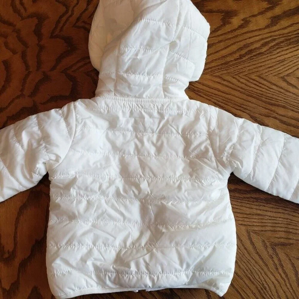 Carters Baby Girls Layette 4 Sherpa Hoodie Full Zip Up Jacket Size 12 Months